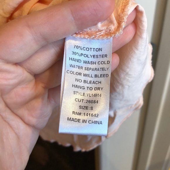 Airy Baby Pink top w/ Crochet Lace Details - Picture 6 of 9